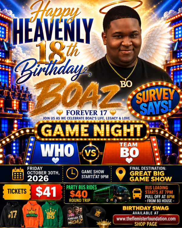 Boaz 18th Birthday - Game Show Ticket
