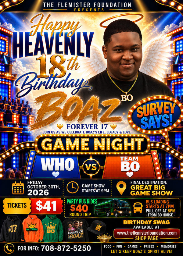 Boaz 18th Birthday - Game Show Ticket